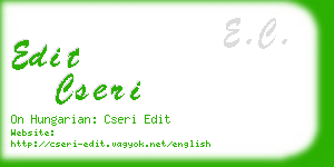 edit cseri business card